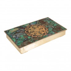 Mixed metal and turquoise box