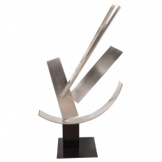 Stainless steel abstract sculpture