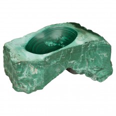 Carved malachite objet
