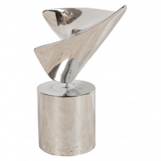 Nickel plated aerodynamic sculpture