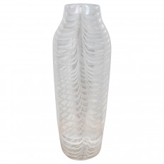 Tall lattimo glass vase