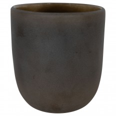 Matte grey glass vase 