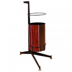 Blackened iron umbrella stand 