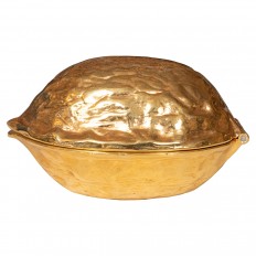 Brass plated nut cracker