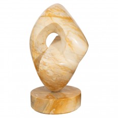 Amber marble abstract sculpture
