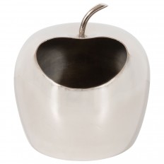 Silver plated apple objet