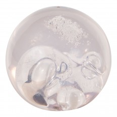 Pale pink Resin spherical sculpture 