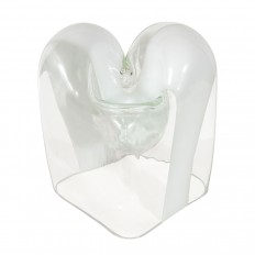 Lattimo glass amorphic sculpture