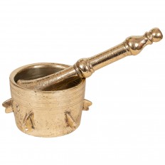 Brass mortar and pestle