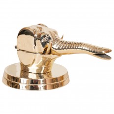 Brass plated elephant head nutcracker 