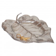 Aluminum leaf platter 