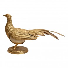 Gilt brass bird sculpture
