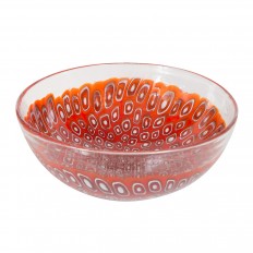 Millefiori design Murano glass bowl