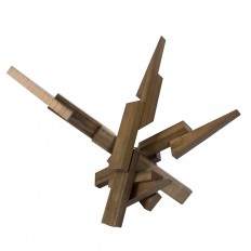 Abstract bronze sculpture