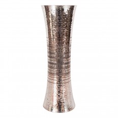 Repousse nickel vase