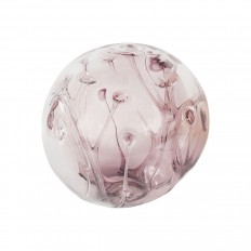 Spherical amethyst glass sculpture