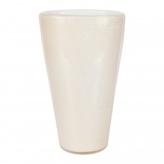Champagne colored Murano glass vase