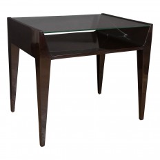 Pair of lacquered wood side tables