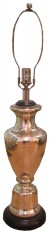 Single urn shaped mercury glass lamp