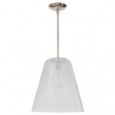 Bell form lattimo glass pendant 