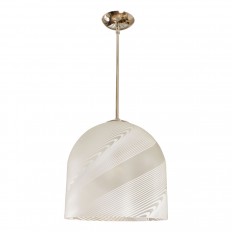 Bell form lattimo glass pendant 