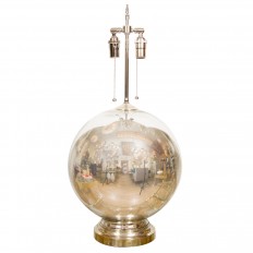 Single spherical mercury glass lamp