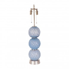 Single light periwinkle Murano glass lamp