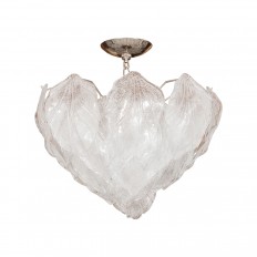 Petite foliate form pendant fixture 
