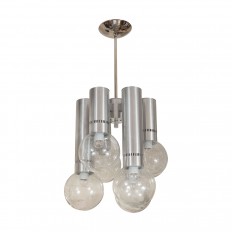 Nickel pendant fixture with tubular metal elements