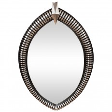 Unusual diamond coil design surround mirror