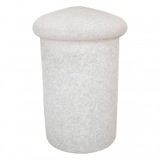 White scavo glass jar