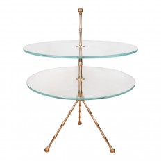 Faux bamboo side table