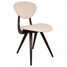 Stylized lacquered wood chair