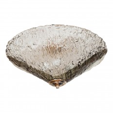 Conical Murano glass flush mount fixture