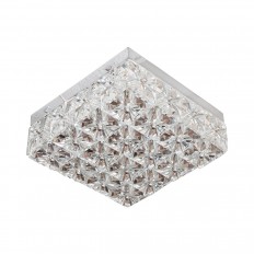 Facet-cut tile flush mount fixture