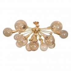 Brass sputnik style chandelier