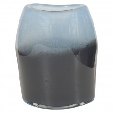 Small blue gray Murano glass vase