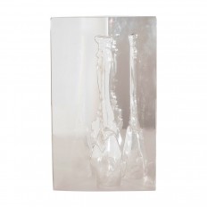 Triangular lucite sculpture