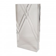 Rectangular lucite sculpture 