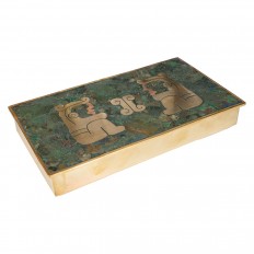 Inlaid stone box
