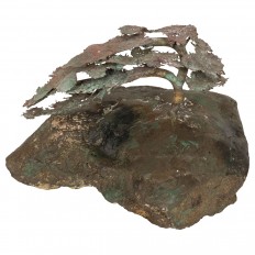 Petite mixed metal tree sculpture 