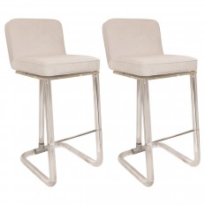 Pair of acrylic bar stools