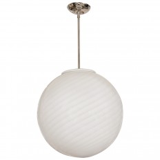 Spherical swirl design pendant fixture